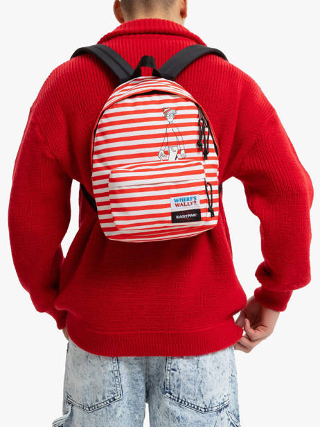 Backpack Eastpak Red where is wally K043WAL other view 1