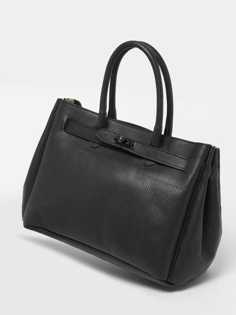 Sac Porté Main Caviar Cuir Milano Noir caviar CA23064 vue secondaire 2