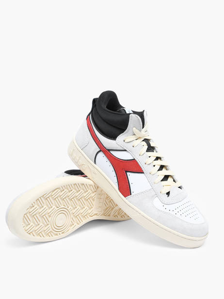 Sneakers Mid Magic En Cuir Diadora Rouge men 94307060 vue secondaire 1