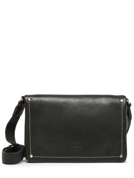 Sac Bandoulière Boston Cuir Basilic pepper Noir boston BBOS01