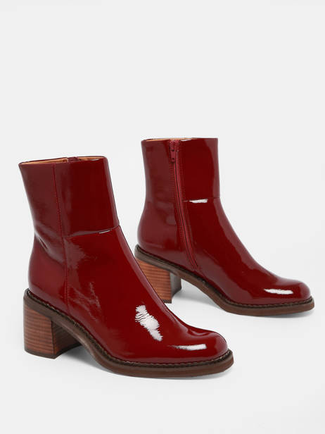 Bottines à Talon Rebabi En Cuir Mam'zelle Rouge women CSIXT40 vue secondaire 3