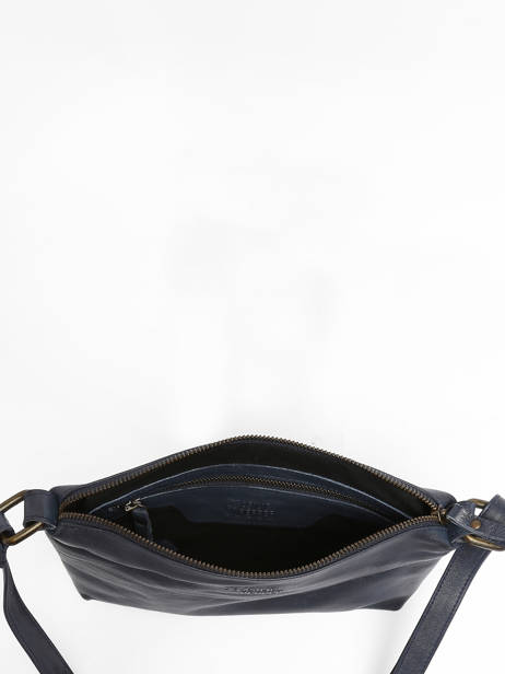 Shoulder Bag Cow Leather Basilic pepper Blue cow BCOW68 other view 3