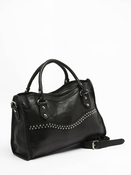 Sac Porté Main Cuir Basilic pepper Noir glam BGLA22 vue secondaire 2