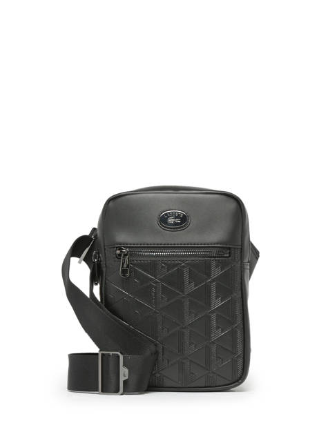 Sac Bandoulière Lacoste Noir monogramme NH4486MR