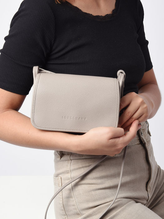 Longchamp Le foulonné Clutches Gray