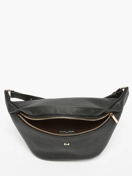 Sac Banane Large Derby Cuir Nathan baume Noir n city 24 vue secondaire 3