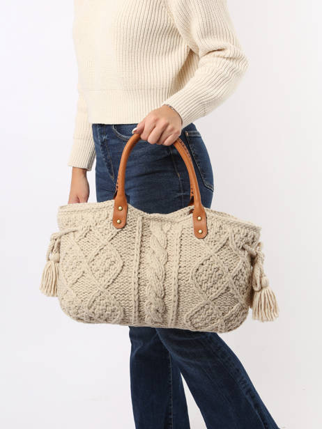 Sac 24h Laine Gerard darel Beige wool D406 vue secondaire 1