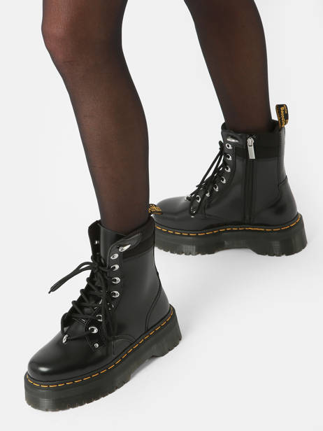 Bottines Jadon Hwd Ii Butter En Cuir Dr martens Noir women 30932001 vue secondaire 2