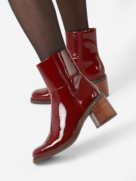 Bottines à Talon Rebabi En Cuir Mam'zelle Rouge women CSIXT40 vue secondaire 2