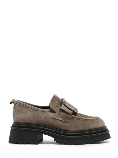 Mocassins En Cuir Alpe Gris women 27261121