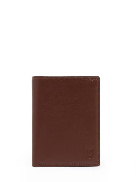 Portefeuille Cuir Yves renard Marron smooth 15419