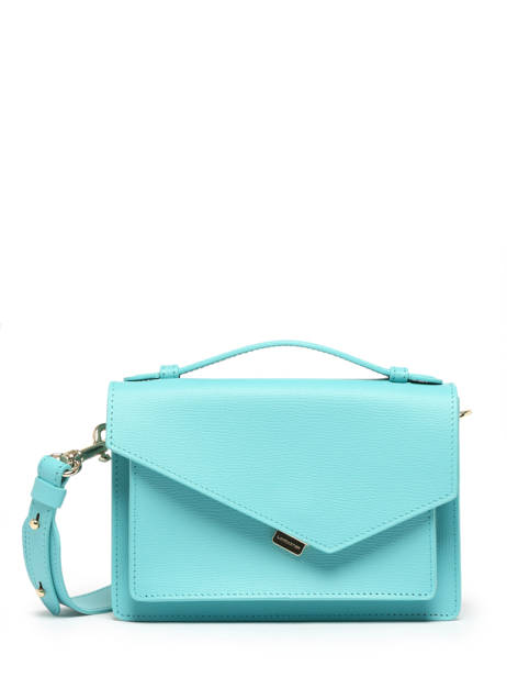 Shoulder Bag Zoe Leather Lancaster Blue zoe 11
