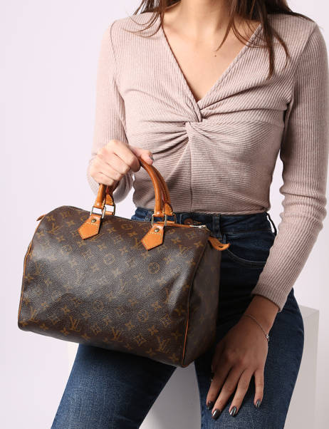 Sac à Main D'occasion Louis Vuitton Speedy 30 Monogrammé Brand connection Marron louis vuitton AAZ0802 vue secondaire 1