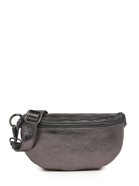 Sac Banane Nine Cuir Milano Gris nine NI19091N