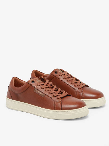 Sneakers En Cuir Redskins Marron men BAZINO vue secondaire 2