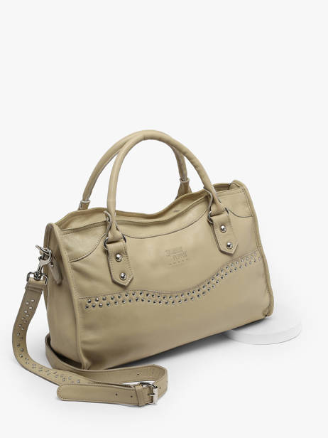 Sac Porté Main Cuir Basilic pepper Beige glam BGLA22 vue secondaire 2