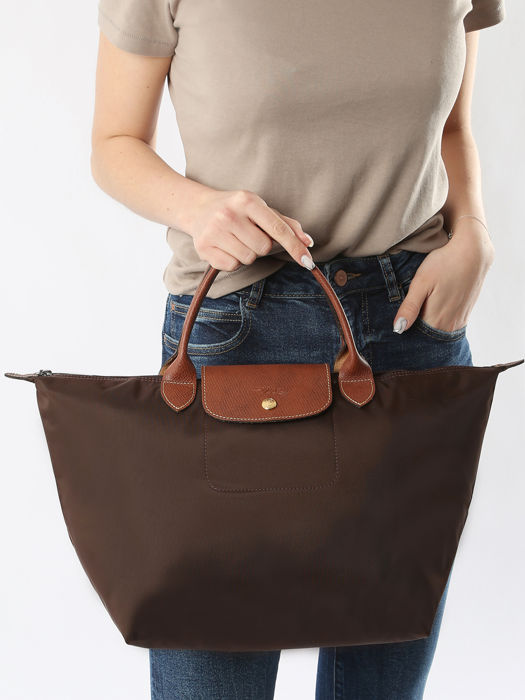 Longchamp Le pliage original Sacs porté main Marron