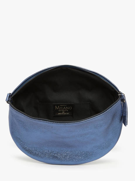 Sac Banane Nine Cuir Milano Bleu nine NI21123 vue secondaire 3