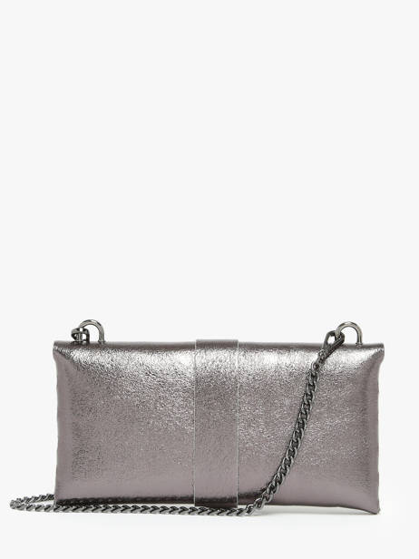 Sac Bandoulière Nine Cuir Milano Gris nine NI22111N vue secondaire 4