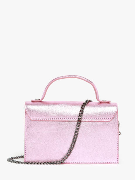 Sac Bandoulière Nine Cuir Milano Rose nine NI23111 vue secondaire 4