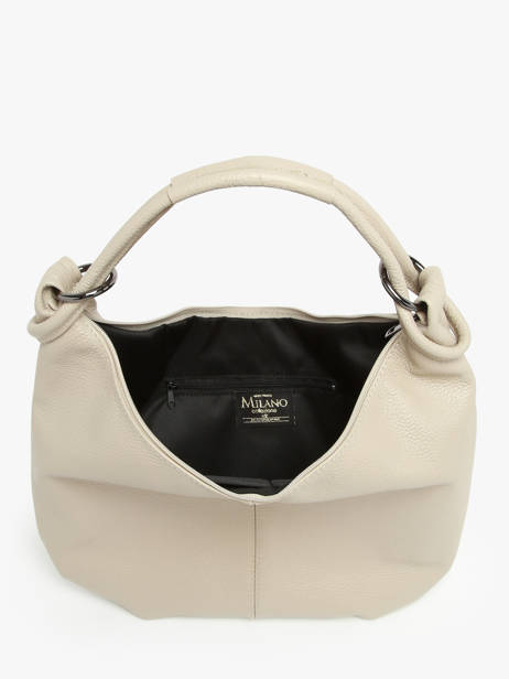 Sac Porté épaule Caviar Cuir Milano Blanc caviar CA23117 vue secondaire 3