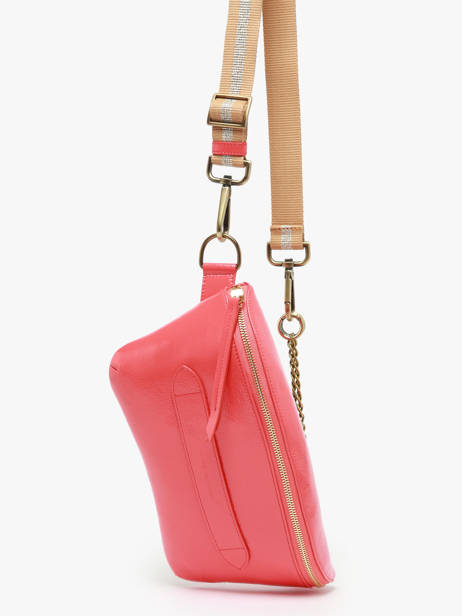 Sac Ceinture Neufmille Cuir Vernis Froissé Marie martens Rose neufmille VRF vue secondaire 4