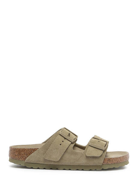 Mules Arizona En Cuir Birkenstock Vert men 1019088