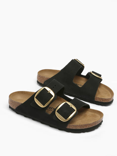 Mules Arizona Big Buckle En Cuir Birkenstock Noir women 1023290 vue secondaire 2