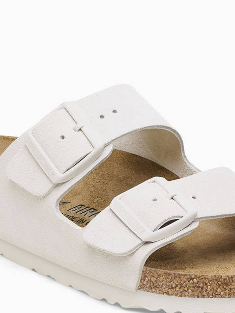 Mules Arizona En Cuir Birkenstock Blanc women 10266842 vue secondaire 1