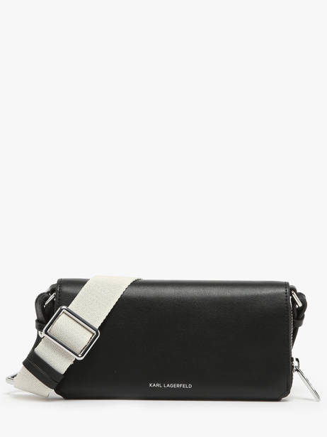 Sac Bandoulière K/circle Cuir Karl lagerfeld Noir k circle 241W3219 vue secondaire 4