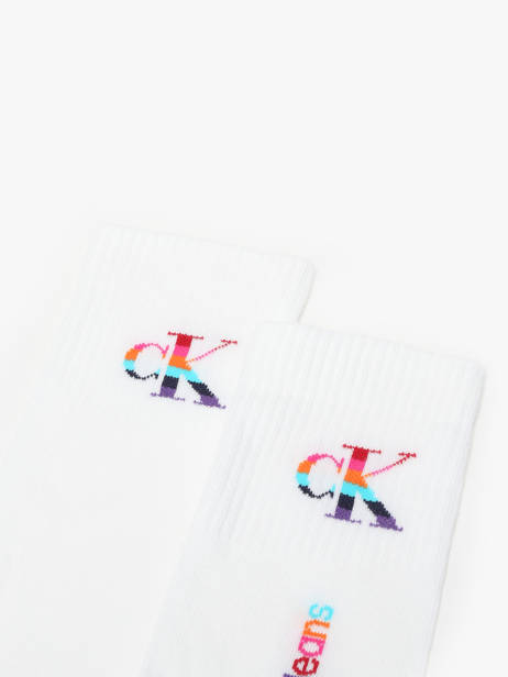 Chaussettes Calvin klein jeans Blanc socks men 71226670 vue secondaire 1