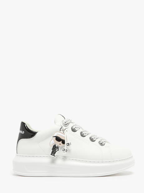 Sneakers En Cuir Karl lagerfeld Blanc women KL62576N