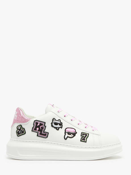 Sneakers En Cuir Karl lagerfeld Blanc women KL62574