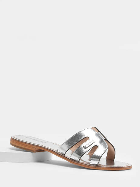 Mules Damia En Cuir Les tropeziennes Argent women DAMIA vue secondaire 1