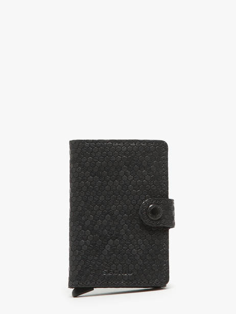 Mini Porte-cartes Hexagon Cuir Secrid Noir hexagon MHE