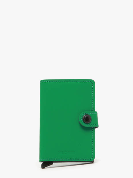 Porte-cartes Matte Cuir Secrid Vert matte MM