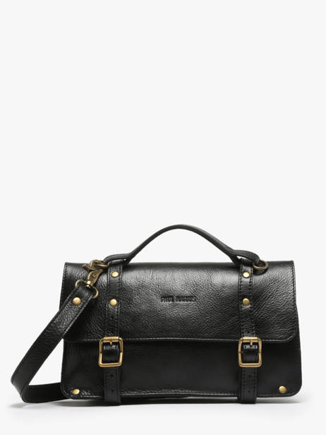 Sac Bandoulière L'enveloppe Éclipse Cuir Paul marius Noir vintage ENVELOPP