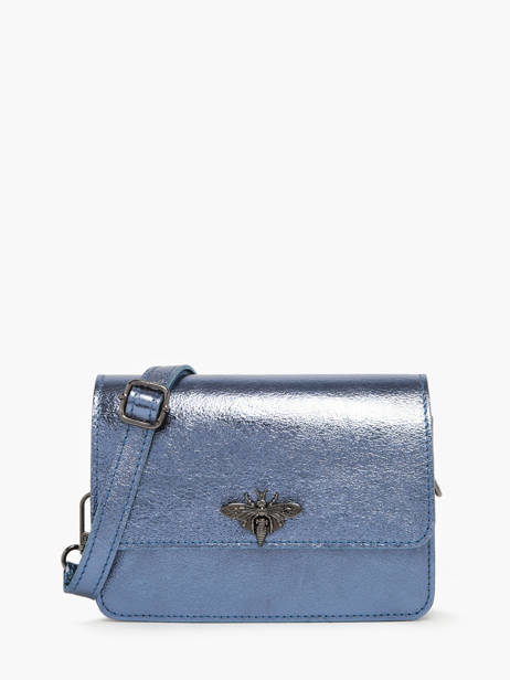 Sac Bandoulière Nine Cuir Milano Bleu nine NI22115N