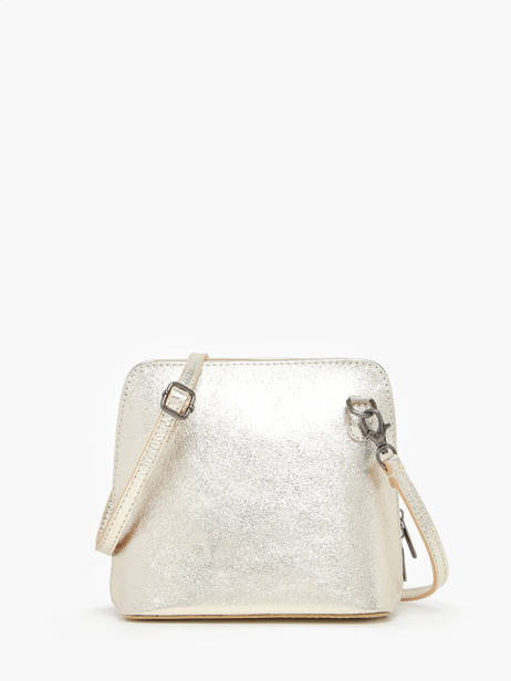 Sac Bandoulière Nine Cuir Milano Argent nine NI23117N