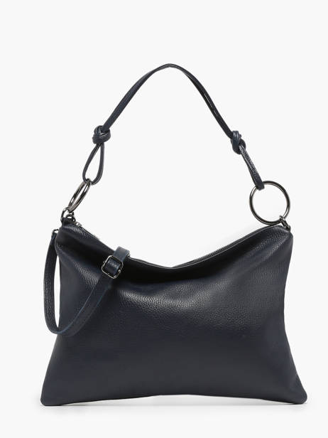 Sac Porté épaule Caviar Cuir Milano Bleu caviar CA23114