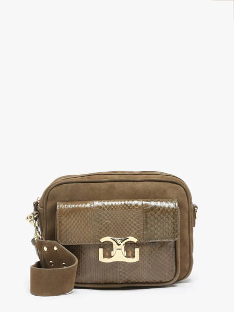 Sac Bandoulière Donna Cuir Great by sandie Vert donna LAM