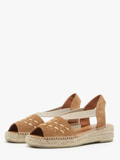 Espadrilles En Cuir Toni pons Marron women EDITH vue secondaire 4