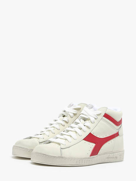 Sneakers Game L Hi Waxed In Leather Diadora Red unisex 178300 other view 4