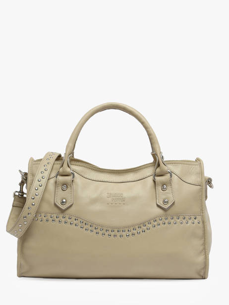 Sac Porté Main Cuir Basilic pepper Beige glam BGLA22