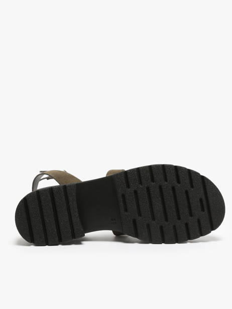 Sandals Tobosued In Leather Les tropeziennes Green women TOBOSUED other view 5