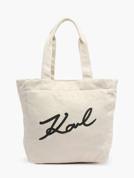 Sac Shopping K/signature Canvas Karl lagerfeld Blanc k signature 240W3884