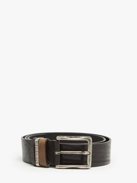 Ceinture Homme Hells Cuir Redskins Noir belt HELLS