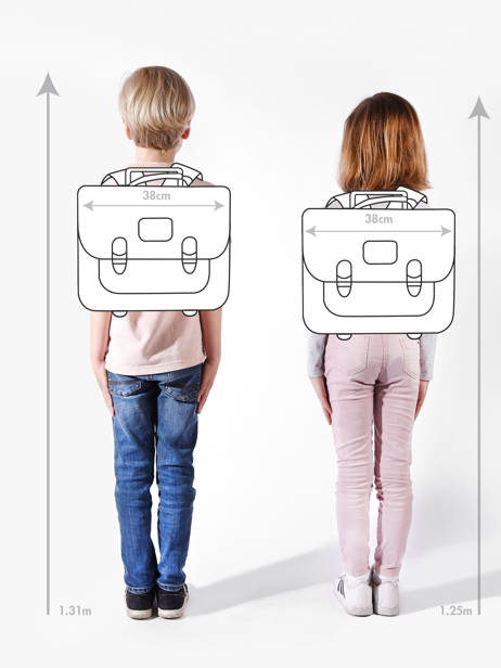 Cartable à Roulettes 2 Compartiments Tann's Multicolore les fantaisies f 42269 vue secondaire 1