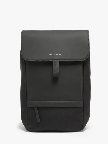 1 Compartment Backpack Kapten and son Black backpack S