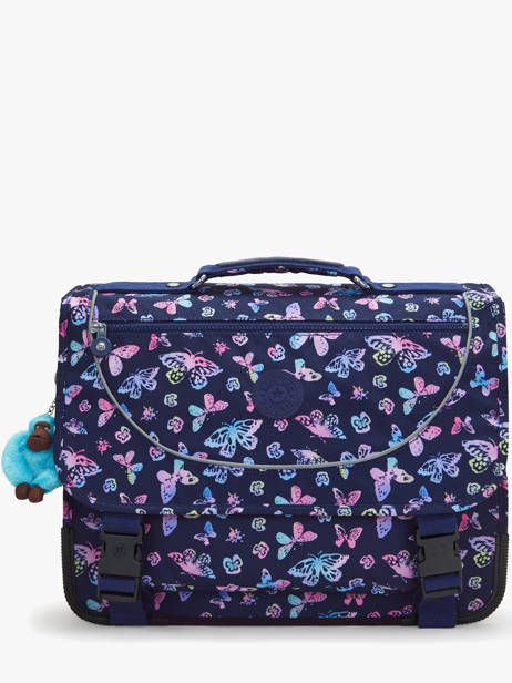 2-compartment Preppy Satchel Kipling Blue back to school KI6543